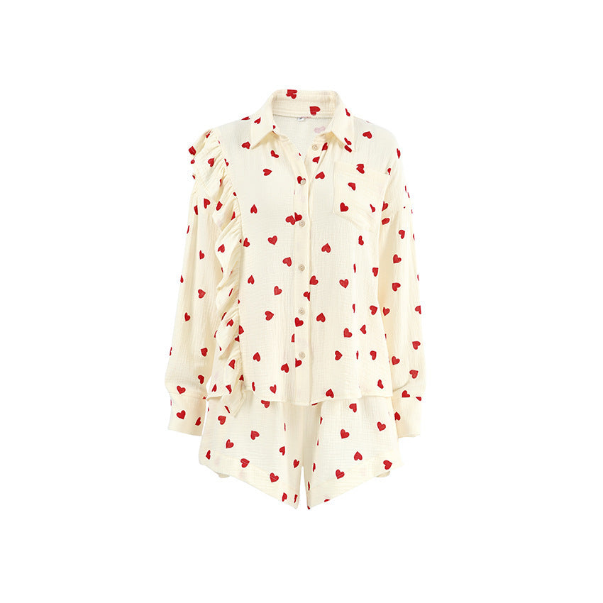 Top Shorts Two-piece Pajamas Women