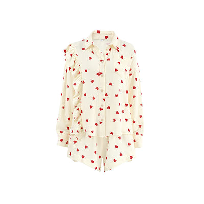 Top Shorts Two-piece Pajamas Women