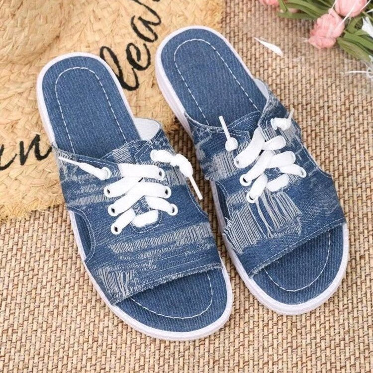 Women's Flat Canvas Slippers