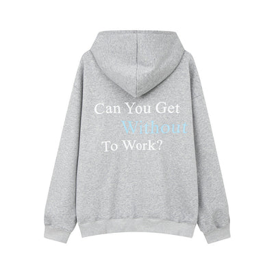 American Print Letter Pullover Sweatshirt Men