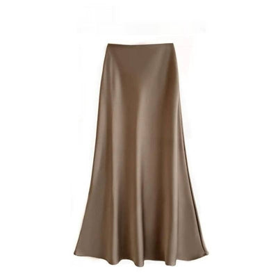 Satin Long Sleeve Women's Spring And Autumn Chiffon Shirt