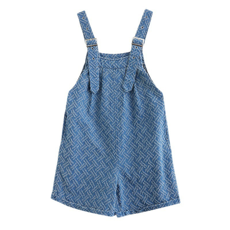 Women's New Fashion Jacquard Bib Shorts Women
