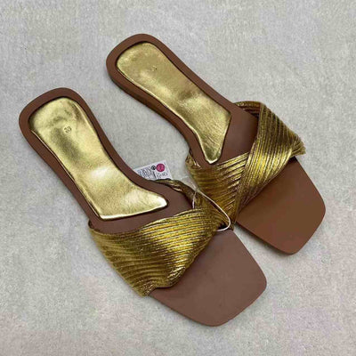 Casual All-matching Fashion Pleated Women's Flat Slippers