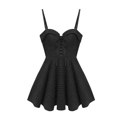 Woolen sling dress women suit