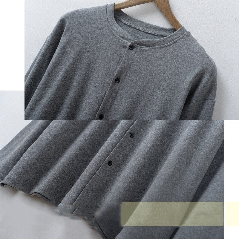 Middle-aged And Elderly Cardigan Underwear Men