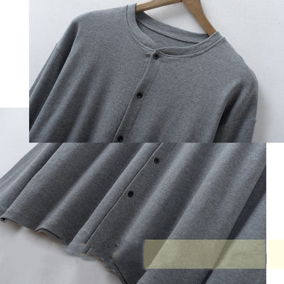Middle-aged And Elderly Cardigan Underwear Men
