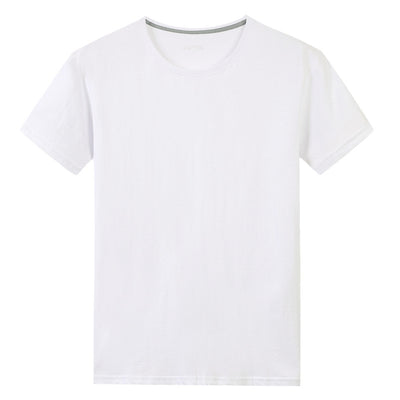Men S Solid Color Cotton Short Sleeved T Shirt