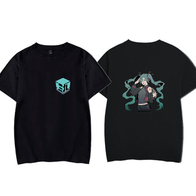 Electronic Music Mobile Game Music World Ins Men And Women Loose Tops