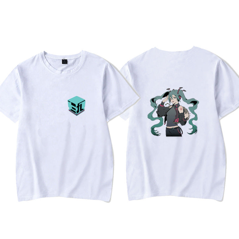 Electronic Music Mobile Game Music World Ins Men And Women Loose Tops