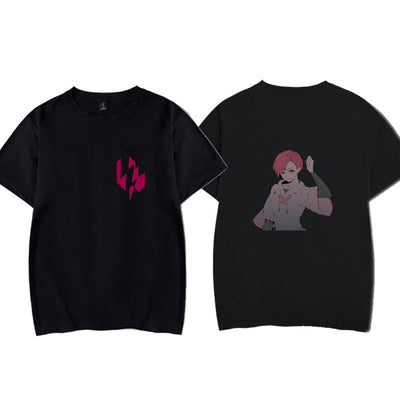 Electronic Music Mobile Game Music World Ins Men And Women Loose Tops