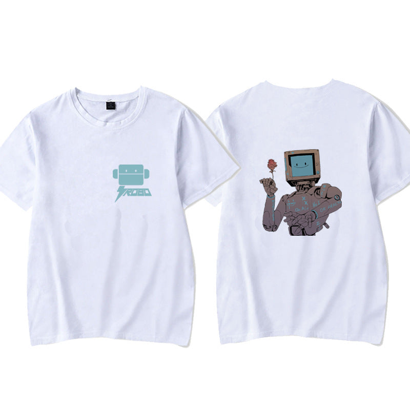 Electronic Music Mobile Game Music World Ins Men And Women Loose Tops