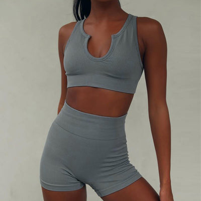 Sexy Bra Shorts Yoga Women Sports Fitness Suit