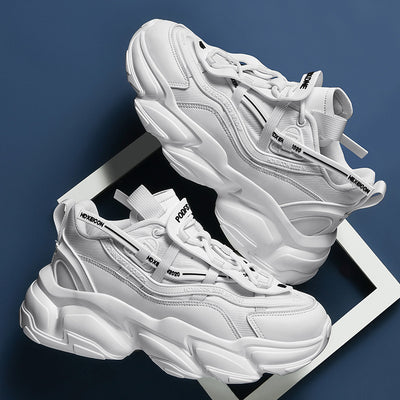 Ins Super Fire Paris Old Shoes Men And Women Trend Korean Version Of The Wild Net Red Putian Poisonous Thick-soled Casual Sneakers