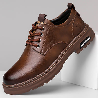 Retro Outdoor Men's Shoes Big Toe Casual Leather Shoes