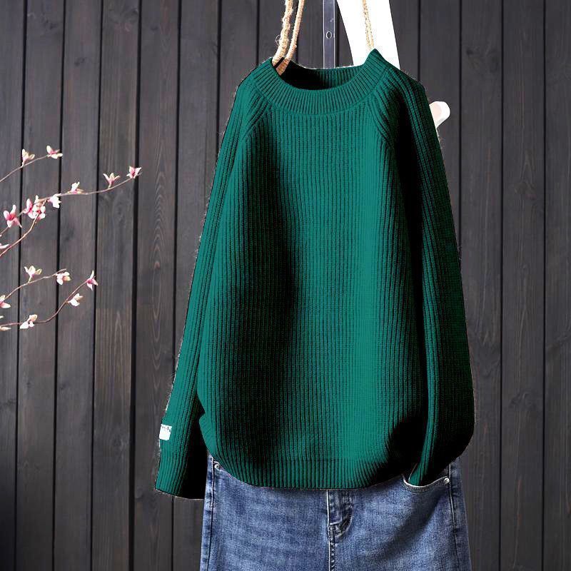 Simple Artistic Loose Pullover Women's Long-sleeved Sweater