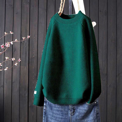 Simple Artistic Loose Pullover Women's Long-sleeved Sweater