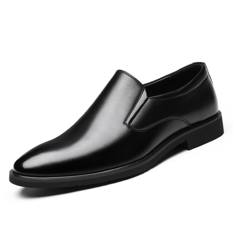 Men's Business Tods Casual Shoes Breathable Low Top Spring And Autumn Black Slip-on Lazy Shoes