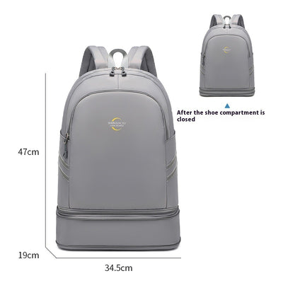 Dry Wet Separation Luggage Storage Women's Backpack Large Capacity