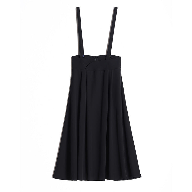 Detachable Strap Skirt High Waist Half-Length Skirt Women