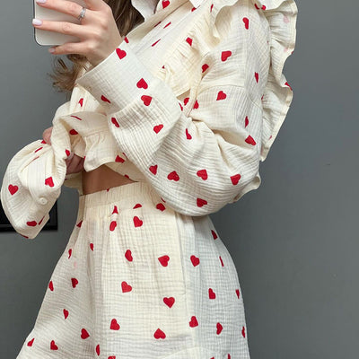 Top Shorts Two-piece Pajamas Women