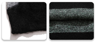 Color Contrast Pin Round Neck Jumper