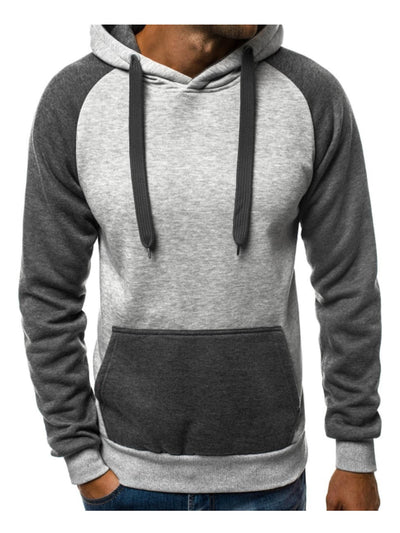 Men's Matching Color Matching Hat Hoodie Jumper
