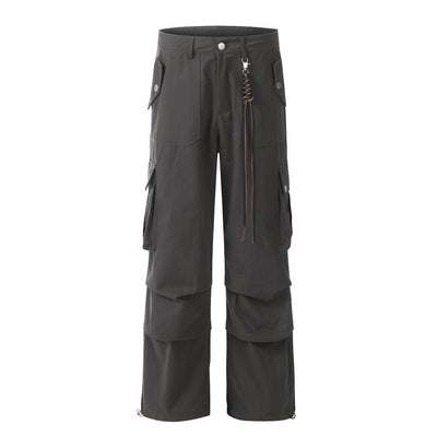 Pleated Tooling Straight-leg Trousers Men