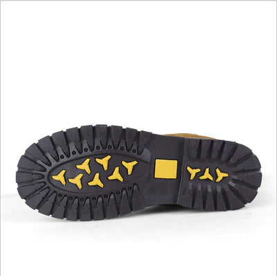 New Martin boots men Large size outdoor warm high help plus velvet large size leather Martin boots