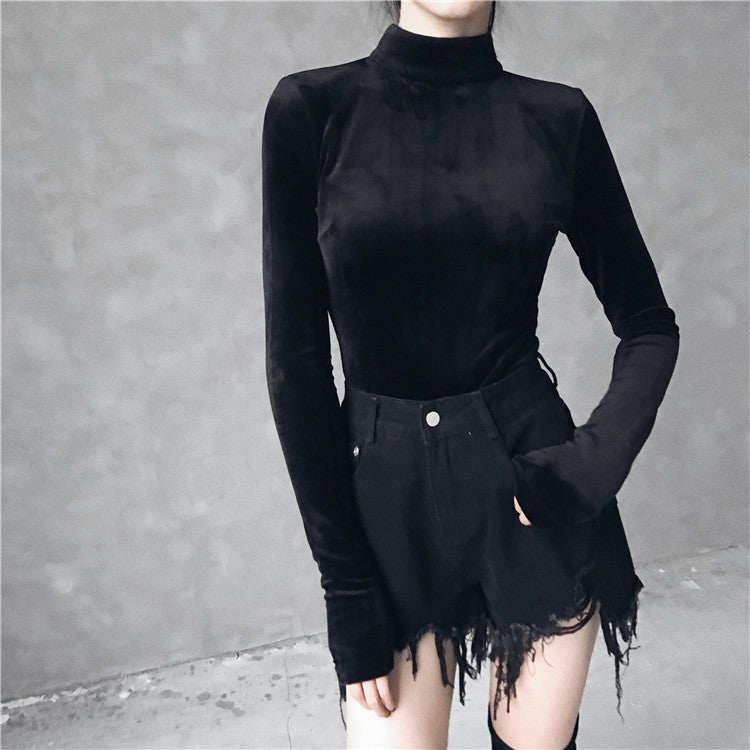 Woolen sling dress women suit