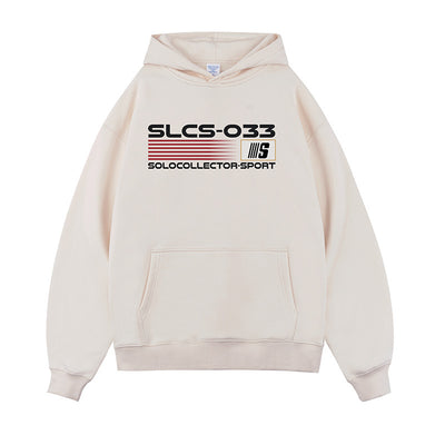 Printed Velvet Padded Hooded Sweatshirt Men
