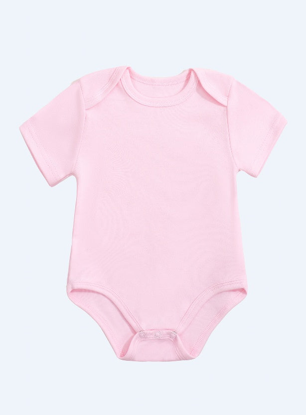 190G Pure Cotton Haha Clothes 0M-12M, POD Can Be Customized Including Embryo Clothes And Printing