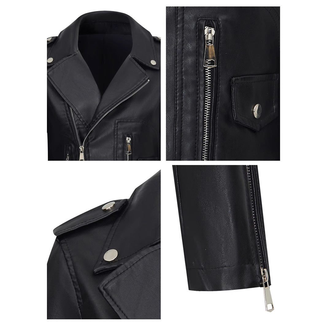 Women's Leather Top Short Coat