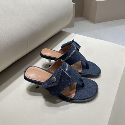 New Design Casual Round Toe Clip Toe Flip-flops