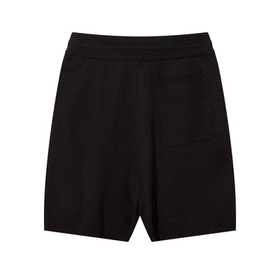 Jacquard Letter Wool Shorts For Men