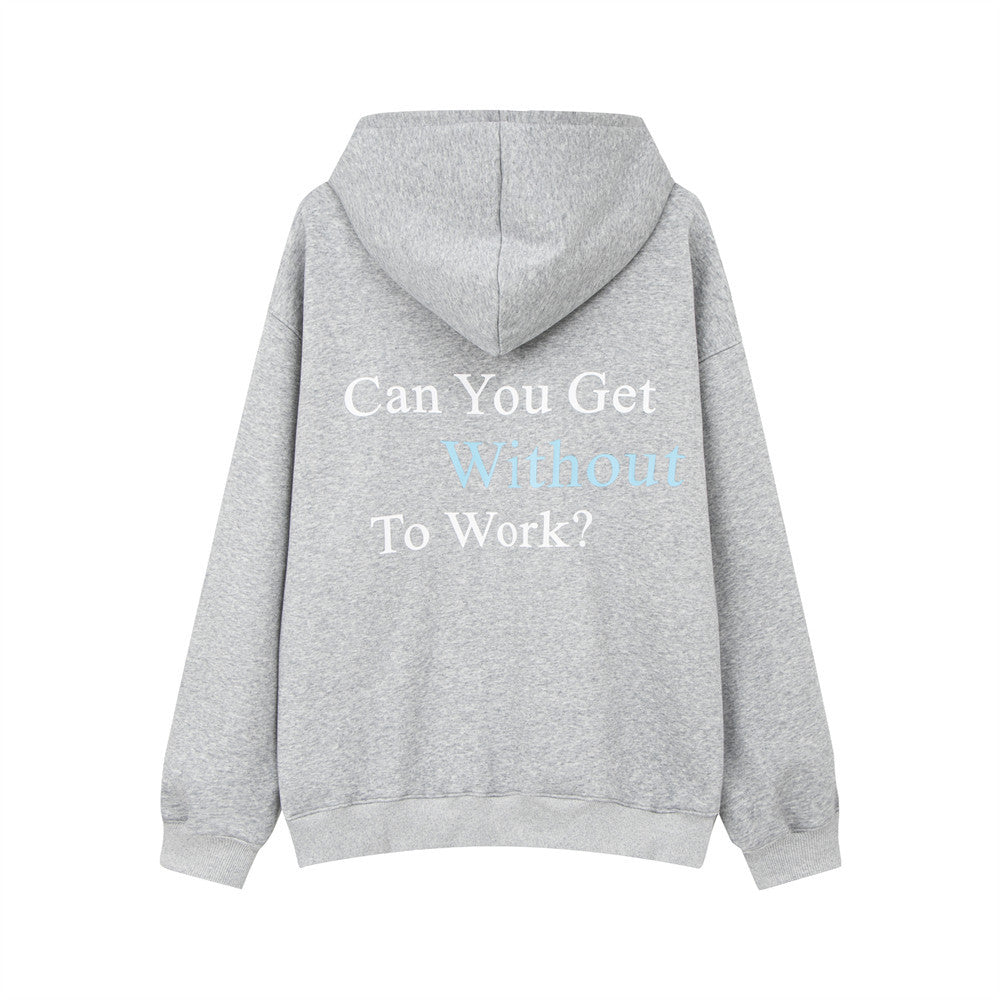American Print Letter Pullover Sweatshirt Men