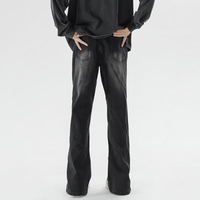 Fashion Wash Trousers Breasted Jeans Men