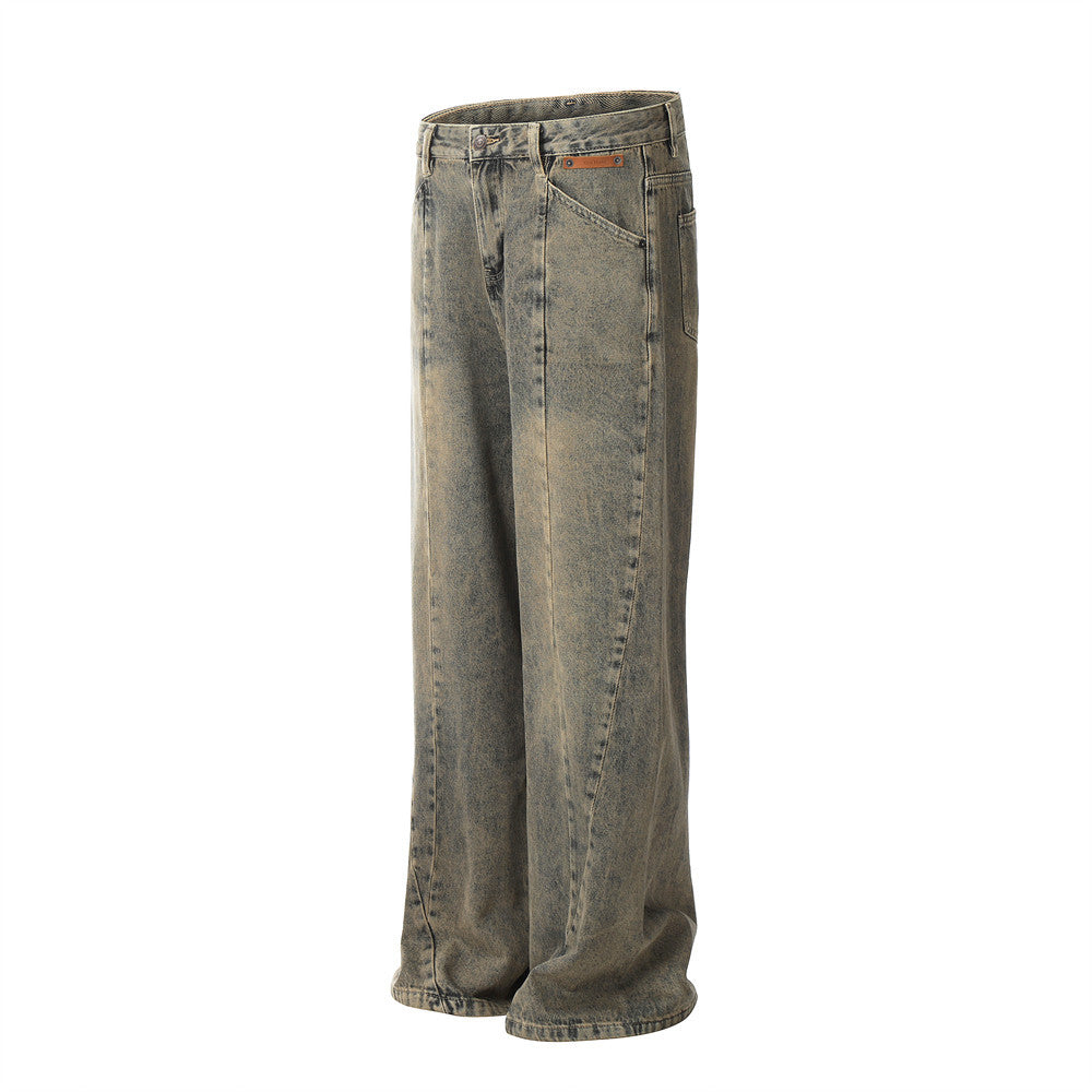 Washed Jeans Punk Fashion Brand Men