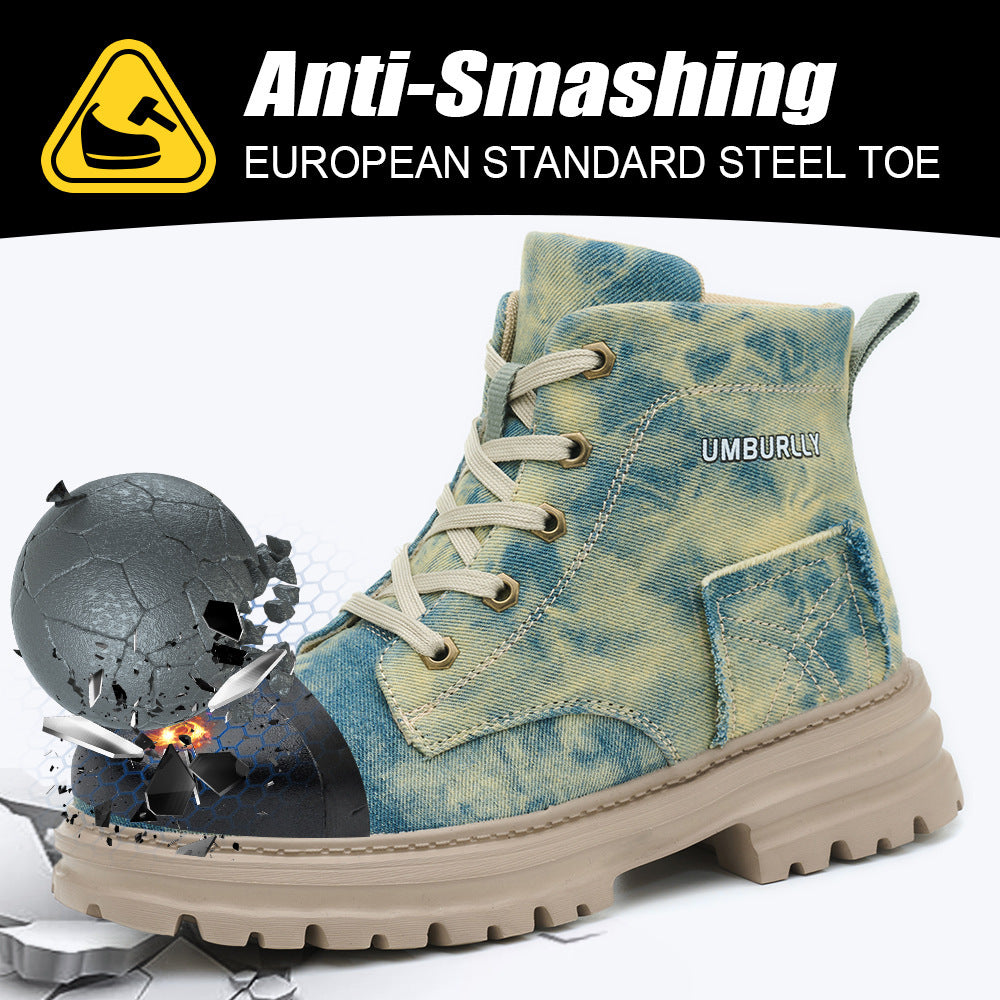 Women's Comfortable Breathable And Anti Smashing Safety Shoes