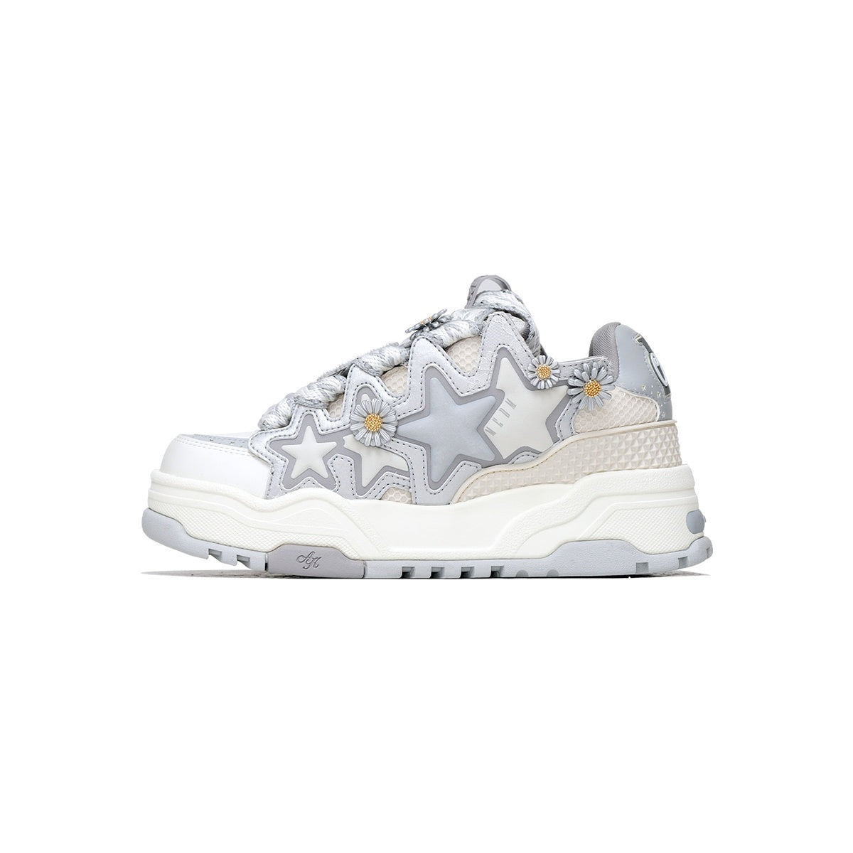 KAALIXTO--Daisy Bread Shoes-Grey - Unisex