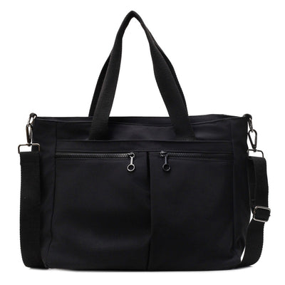 Solid Color Casual Portable Messenger Bag Large Capacity