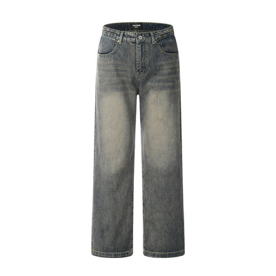 Fashion Washed And Worn Jeans Men