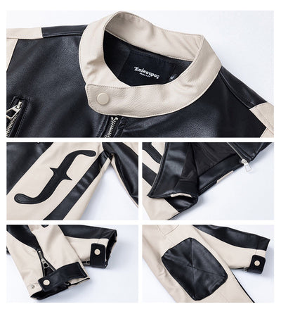 Heavy Industry Biker's Leather Jacket Men And Women
