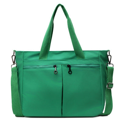 Solid Color Casual Portable Messenger Bag Large Capacity