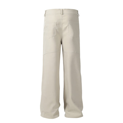 Solid Color Loose Casual Trousers Men