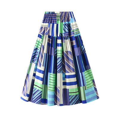 Oil Painting Print Skirt For Women