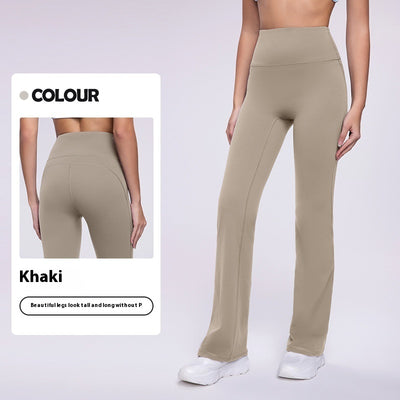 Straight Leg High Elastic Skinny Workout Pants
