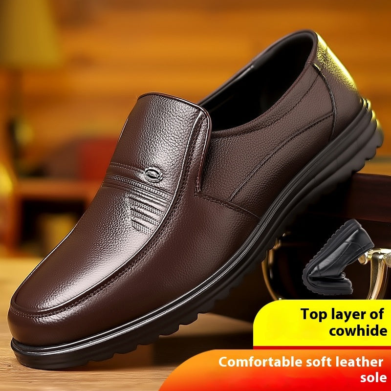 Men's Business Casual Non-slip Soft Leather Soft Sole Shoes