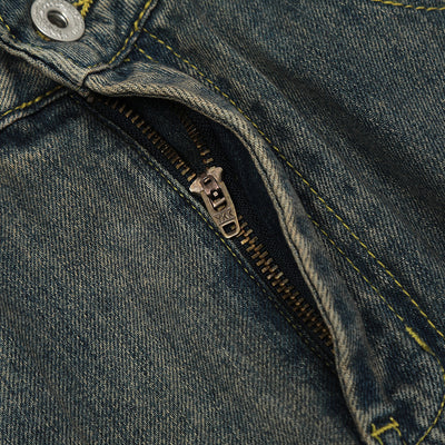 Fashion Washed And Worn Jeans Men