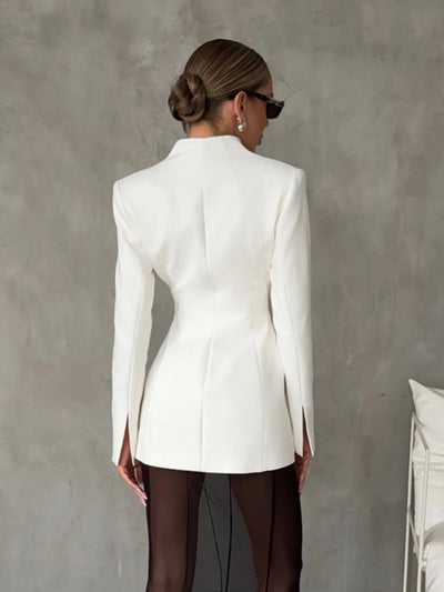 White Lapel Blazers