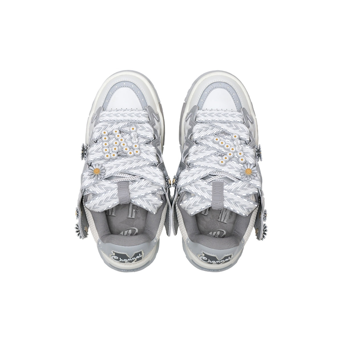 KAALIXTO--Daisy Bread Shoes-Grey - Unisex